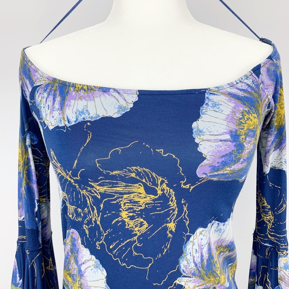 WE THE FREE Printed Birds Of Paradise Bell Sleeve - Picture 8 of 12